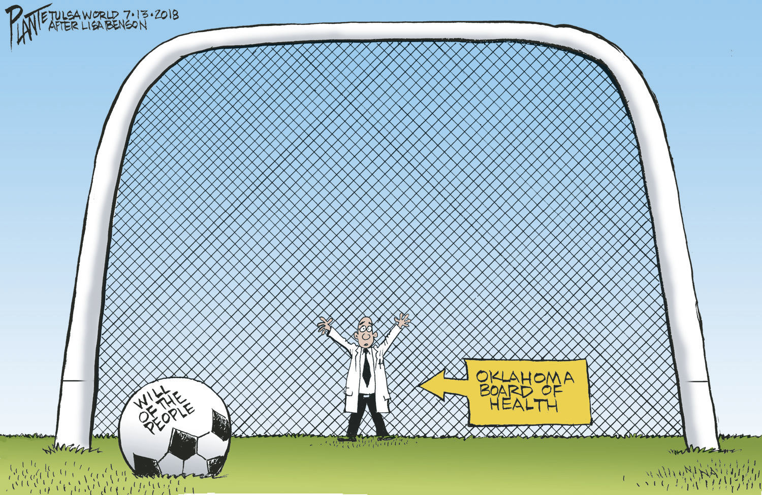 Bruce Plante Cartoon: Oklahoma Soccer